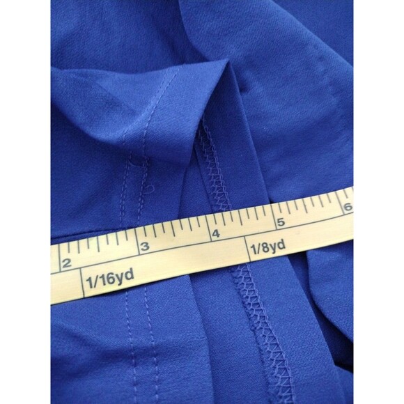 Crown & Ivy Royal‎ Blue New Double Scalloped Hem Blue stretch pull-on Skort 14W - Picture 8 of 11